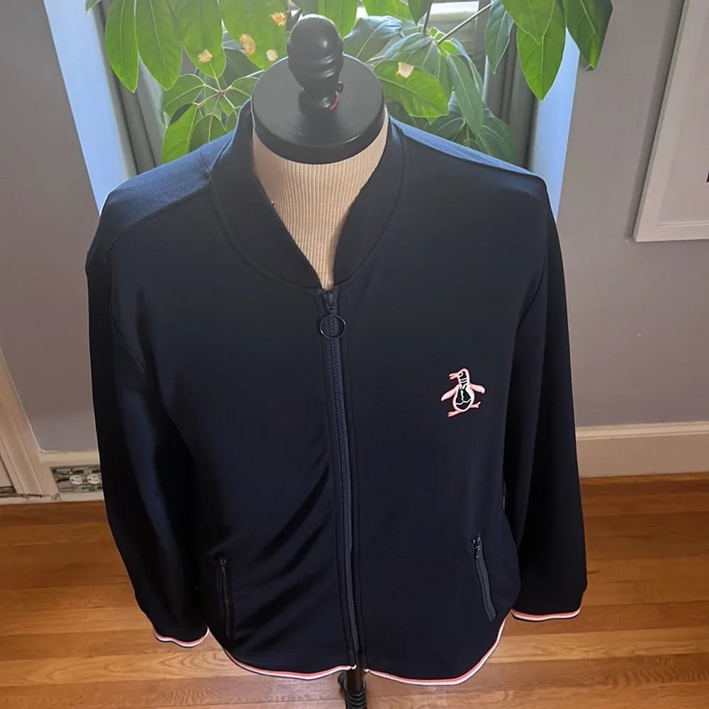 Original Penguin Zip Up Jacket polyester/cotton Size XL